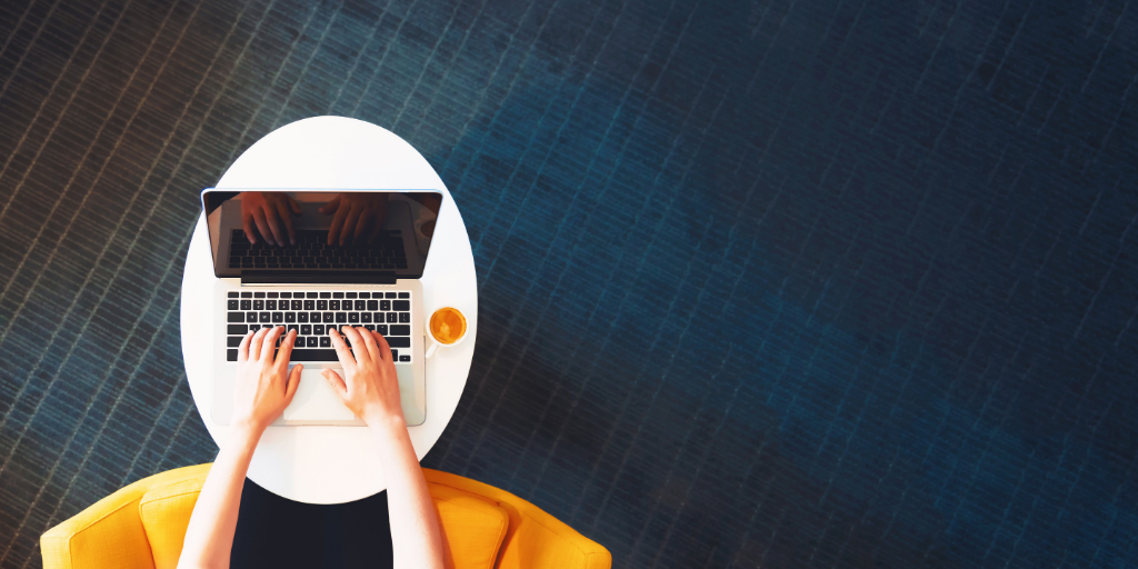 Computer on desk