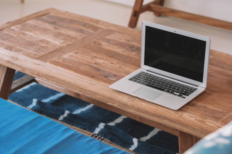 Laptop on Desk
