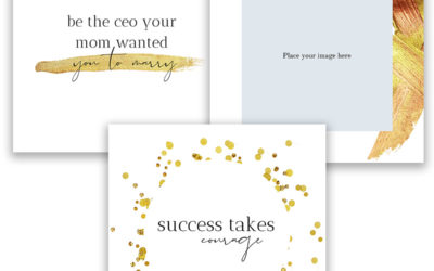 Gold Social Media Graphics Pack