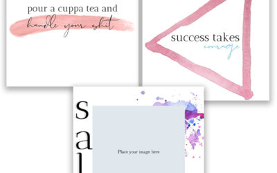Watercolour Social Media Graphics Pack