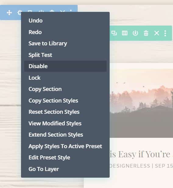 Divi Disable Module
